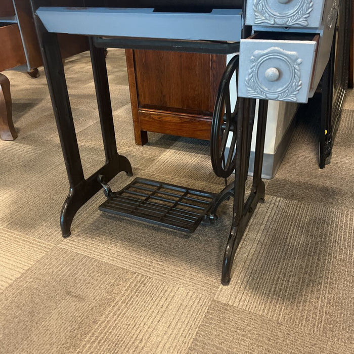 Vintage Blue Sewing Table