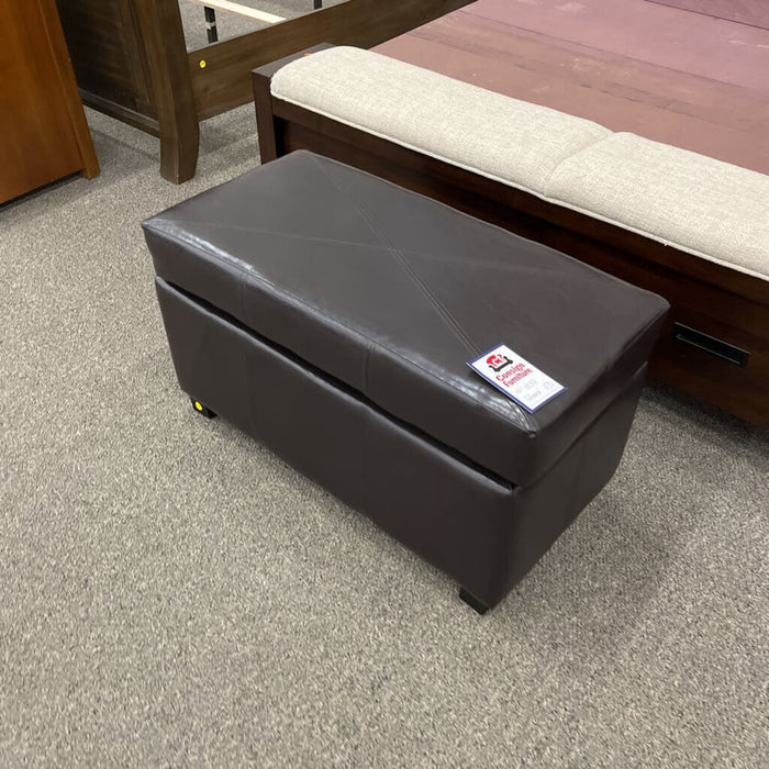 Black Storage Ottoman