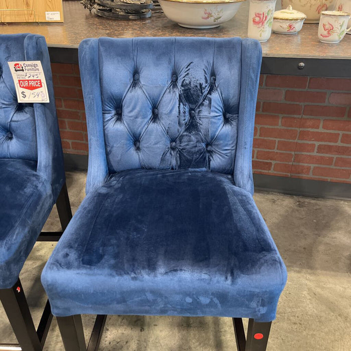 Pair of Noble House Blue Stools