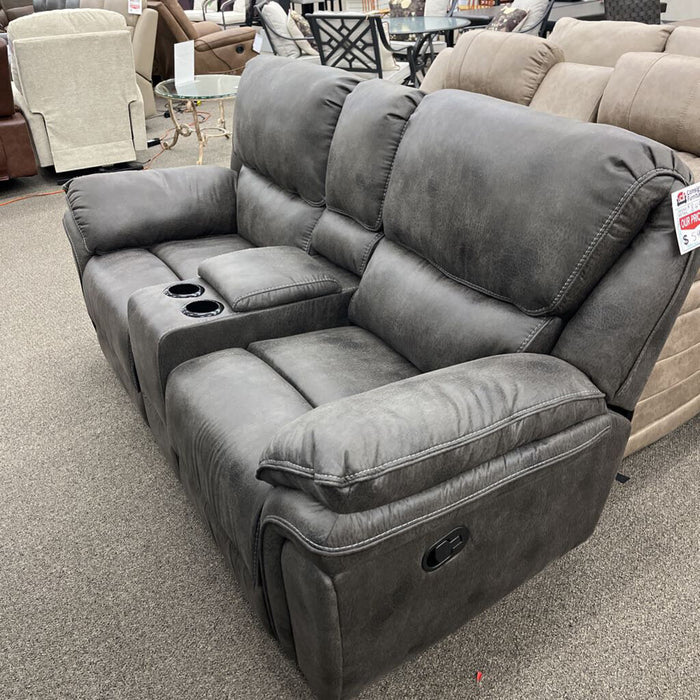 HOB 8517Gry-2 Rec. Loveseat