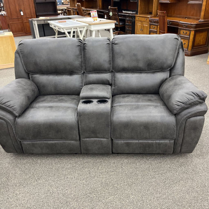 HOB 8517Gry-2 Rec. Loveseat