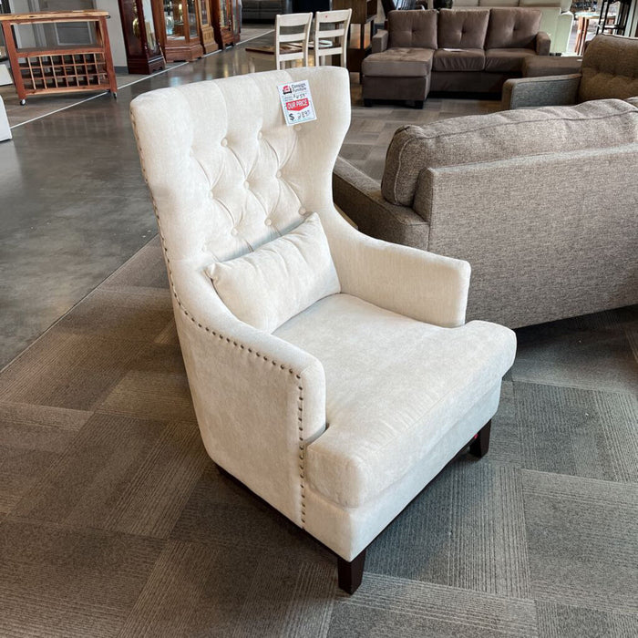 HOB 1217F4s Beige Accent Chair