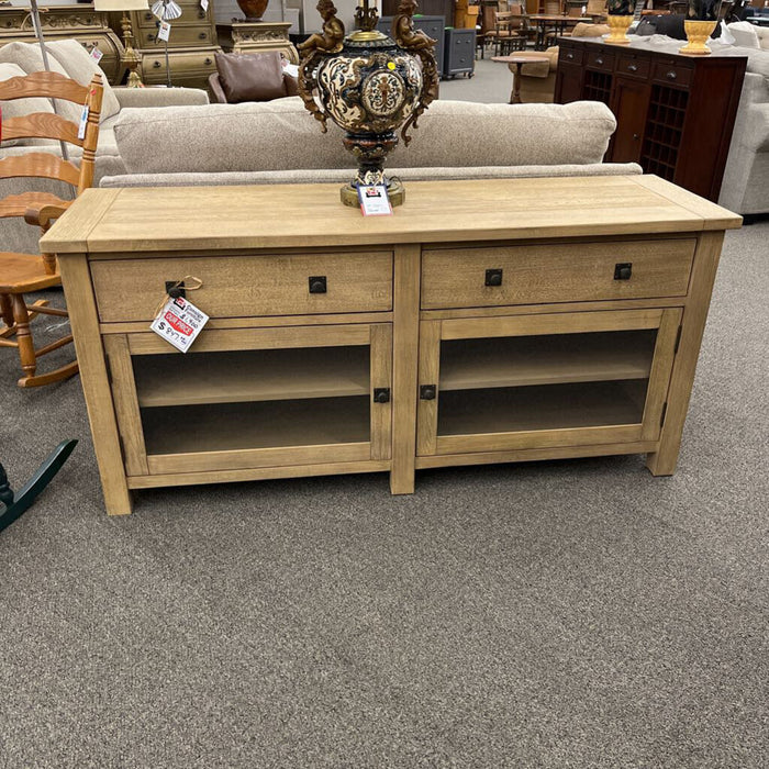 Natural Oak T.V. Console