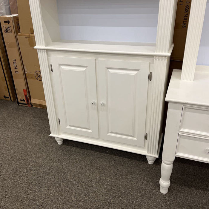 White Cabinet w/ Hutch