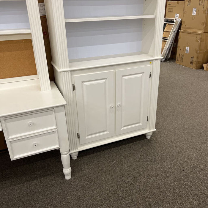 White Cabinet w/ Hutch