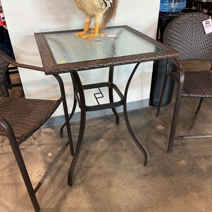 3 Pc. Patio Bistro Table W/ 2 Stools