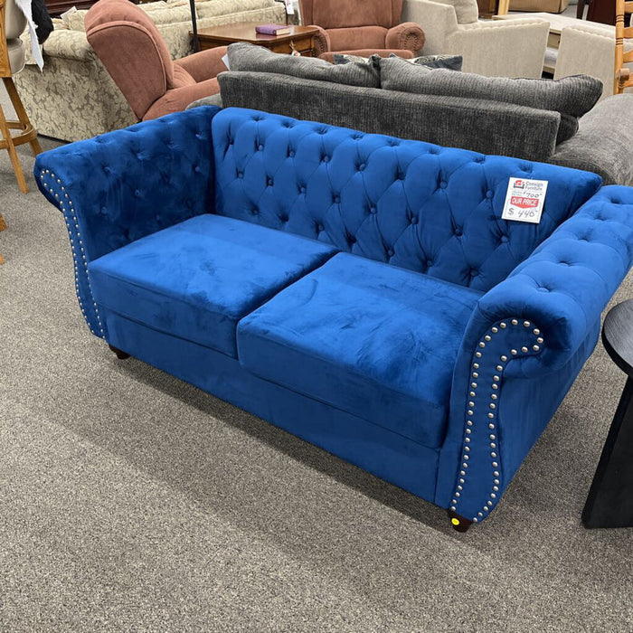 Blue Loveseat