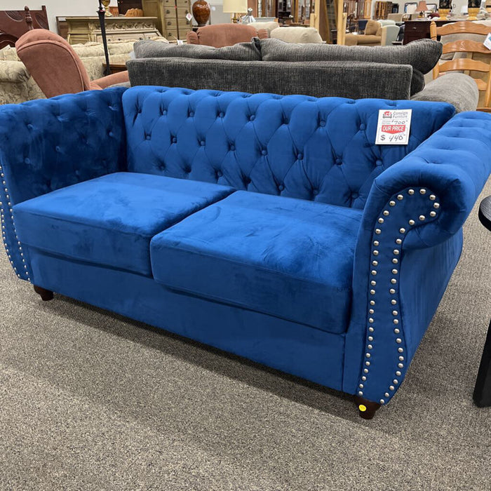 Blue Loveseat