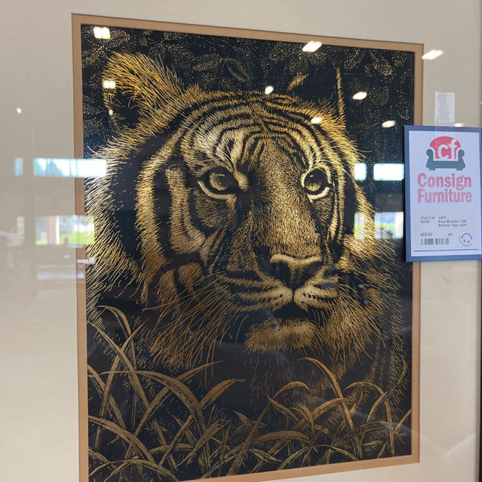 Paul Breeden 24K Etched Tiger
