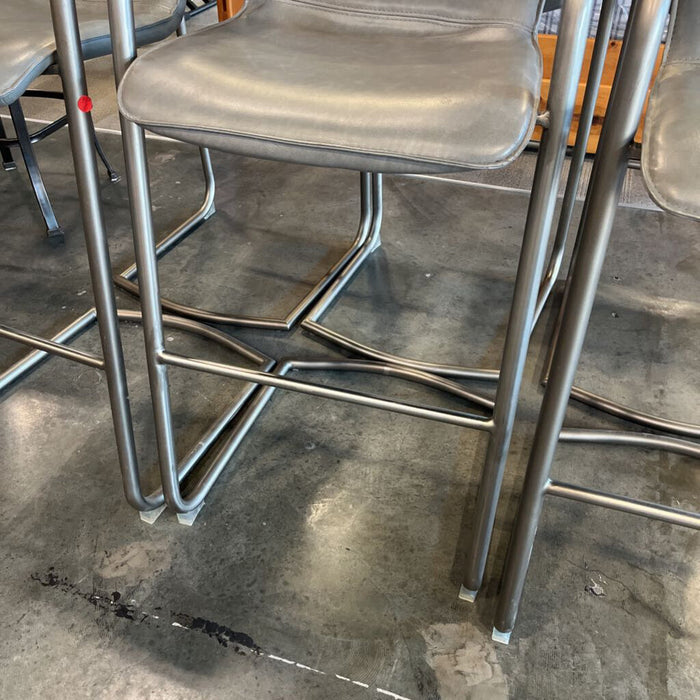 Set of 6 Gray Stools