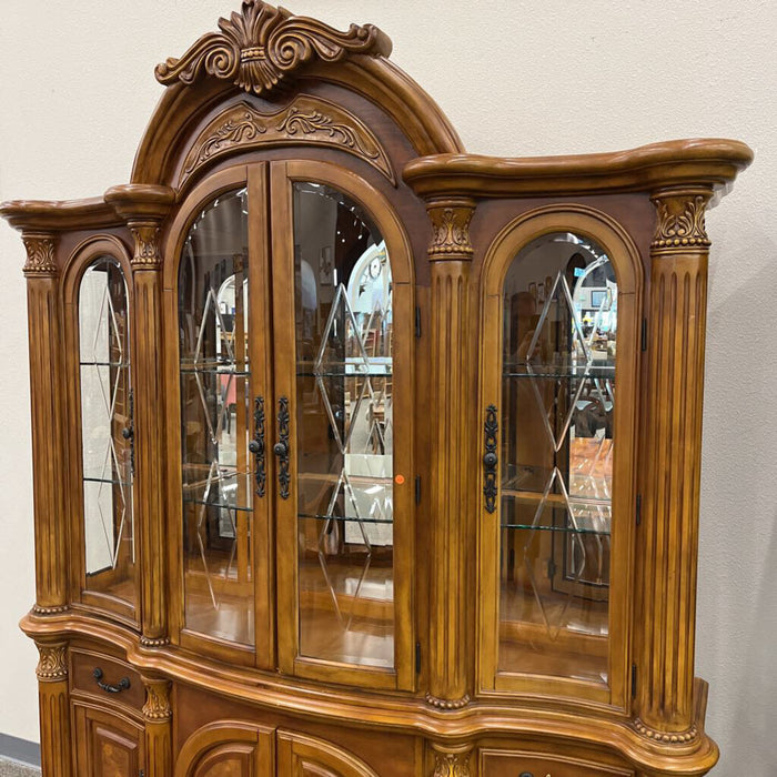 Light Wood 2pc. China Hutch