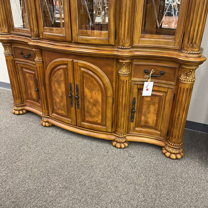 Light Wood 2pc. China Hutch