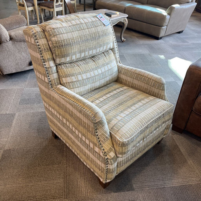 Beige Pattern Accent Chair