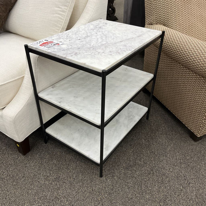 "Felix" 3-tier Marble Nightstand