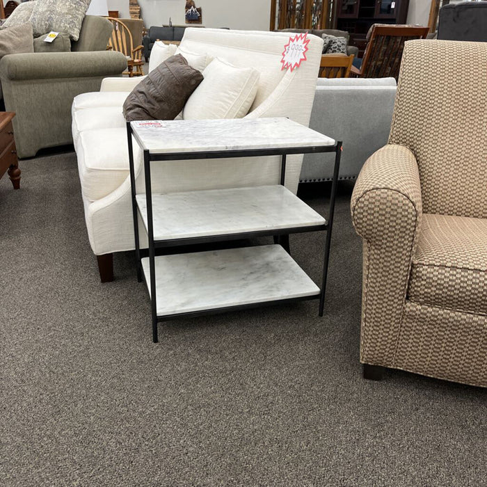 "Felix" 3-tier Marble Nightstand