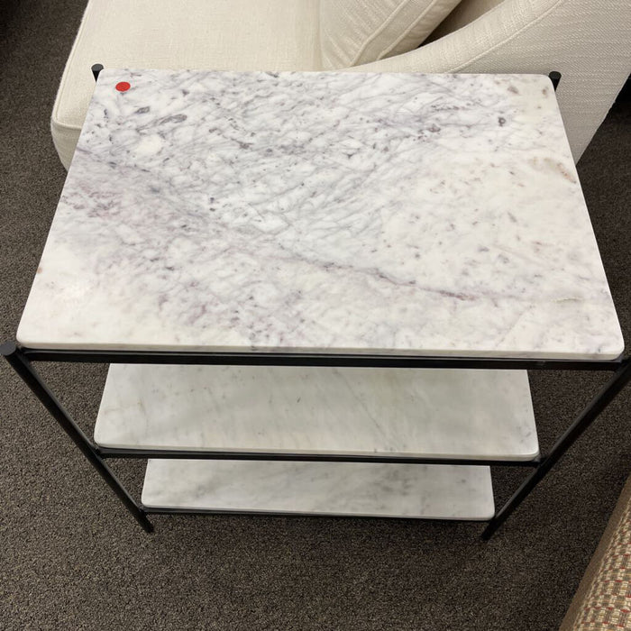 "Felix" 3-tier Marble Nightstand