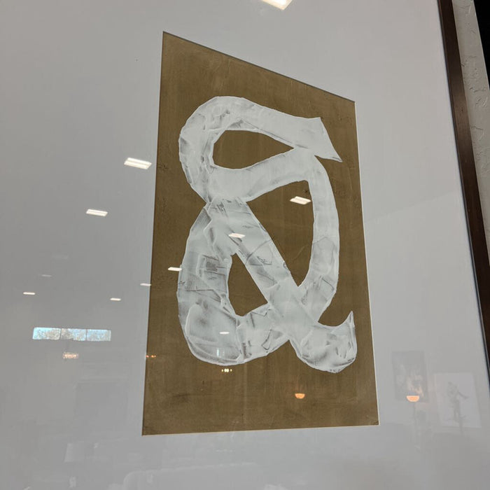 Lg. White Abstract Art Canvas