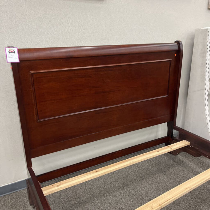 Queen Brown Sleigh Bed