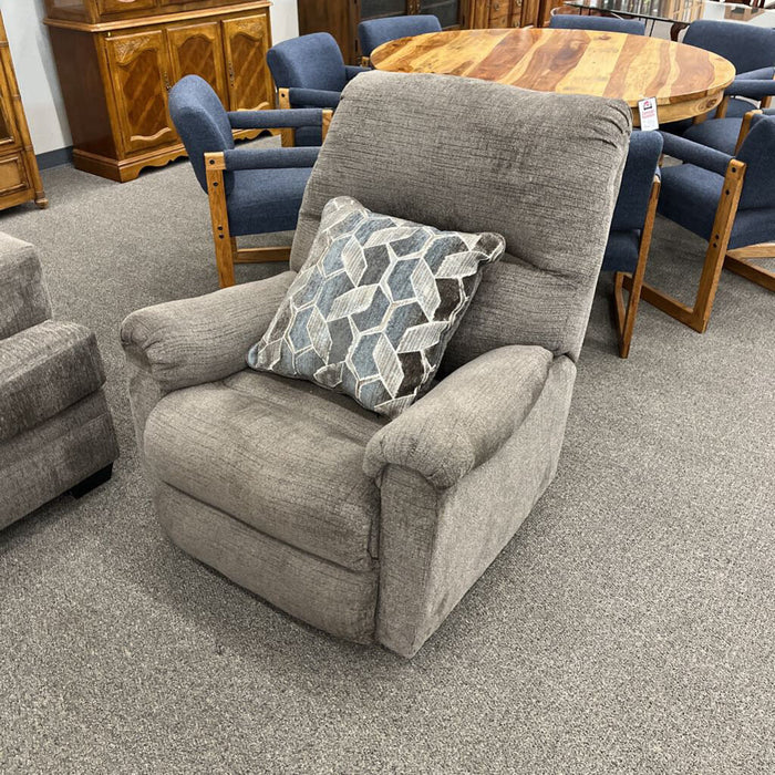Brown Fabric Recliner