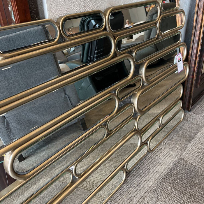 Gold Framed Modern Mirror