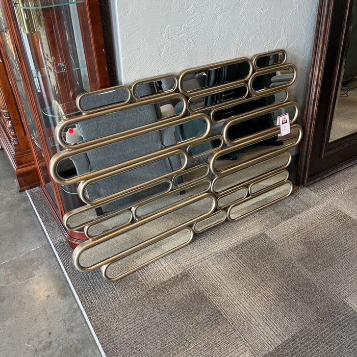 Gold Framed Modern Mirror