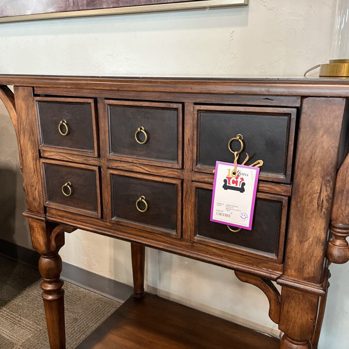 6 Drawer Apothecary Entry Table
