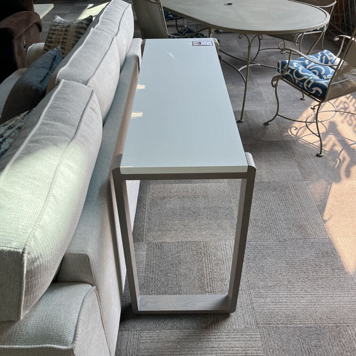 Gray & White Entry Table