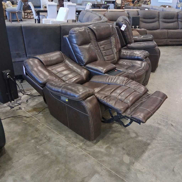 "Malibu 3" Brown PwhL Loveseat