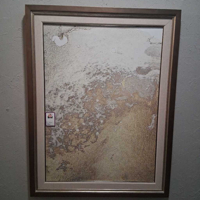 Gold Abstract w/ Museum Glass