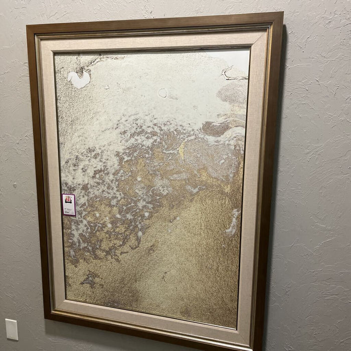 Gold Abstract w/ Museum Glass