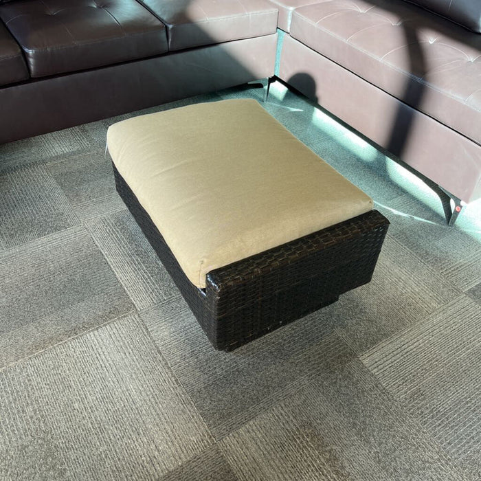 Woven Patio Ottoman