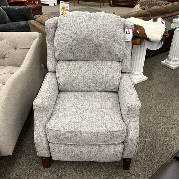Gray Pattern Recliner