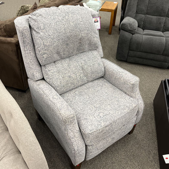 Gray Pattern Recliner