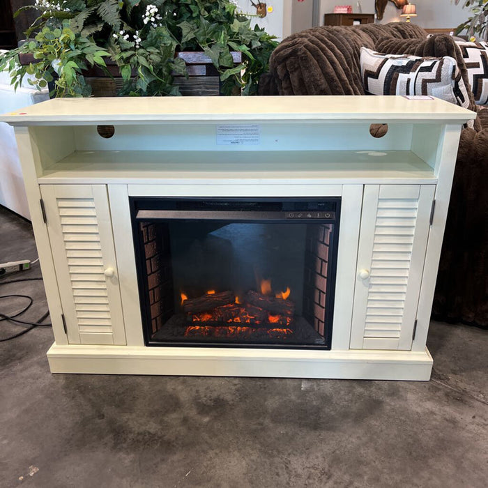 "Antebellum" White Fireplace