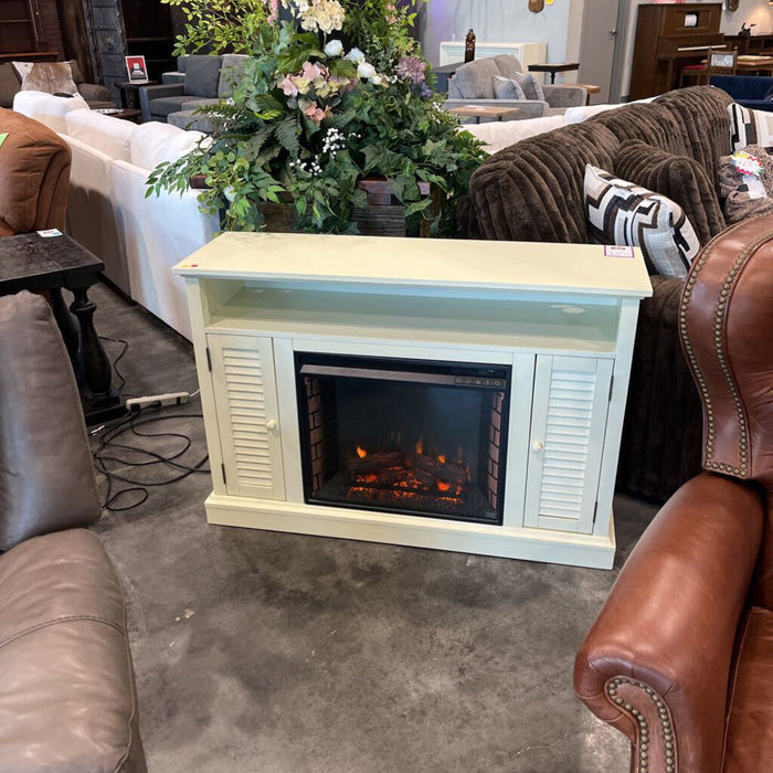 "Antebellum" White Fireplace