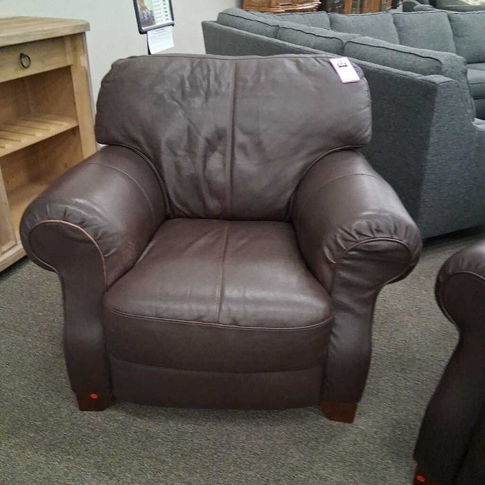 Brown Leather Club Chair