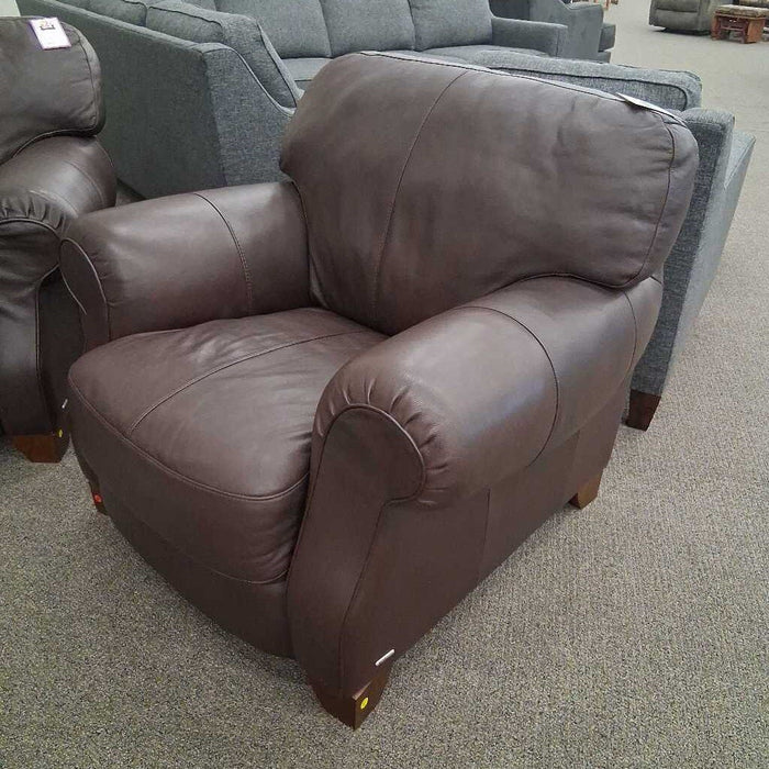 Brown Leather Club Chair