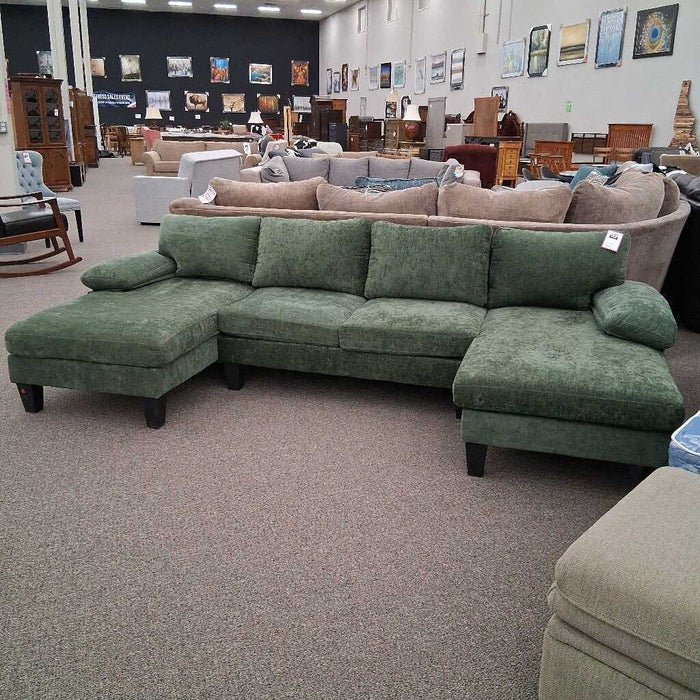Green Fabric Double Chofa