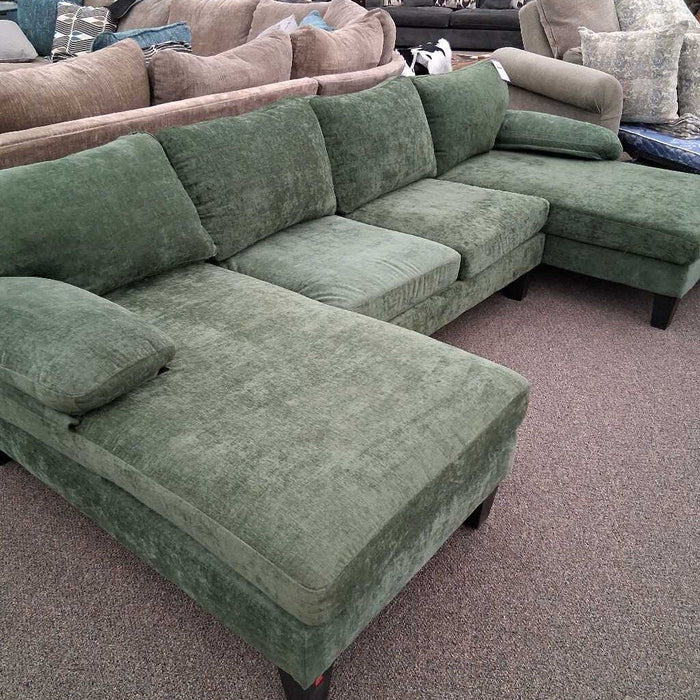 Green Fabric Double Chofa