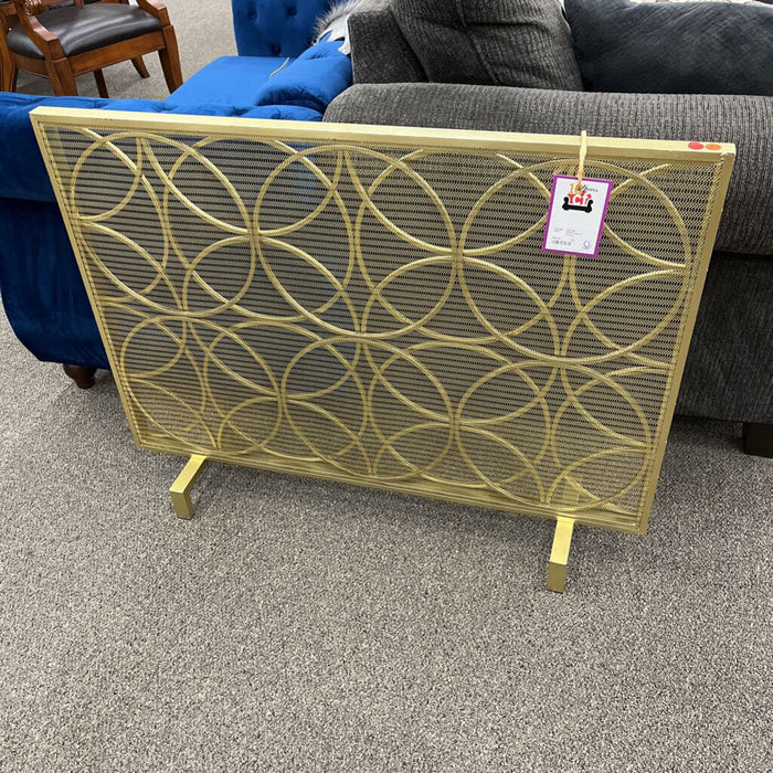 Gold Fireplace Screen