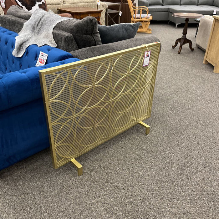 Gold Fireplace Screen