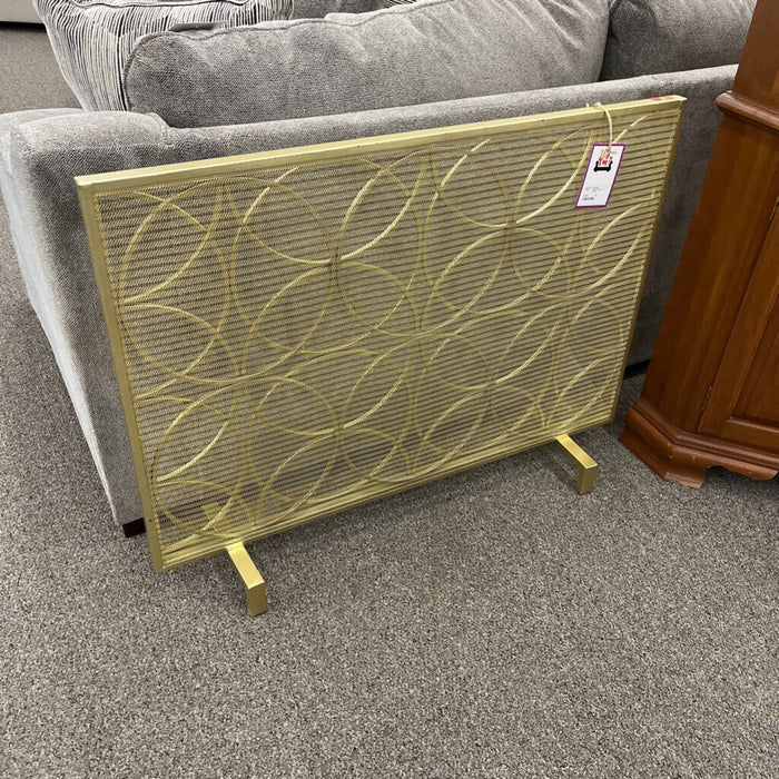 Gold Fireplace Screen