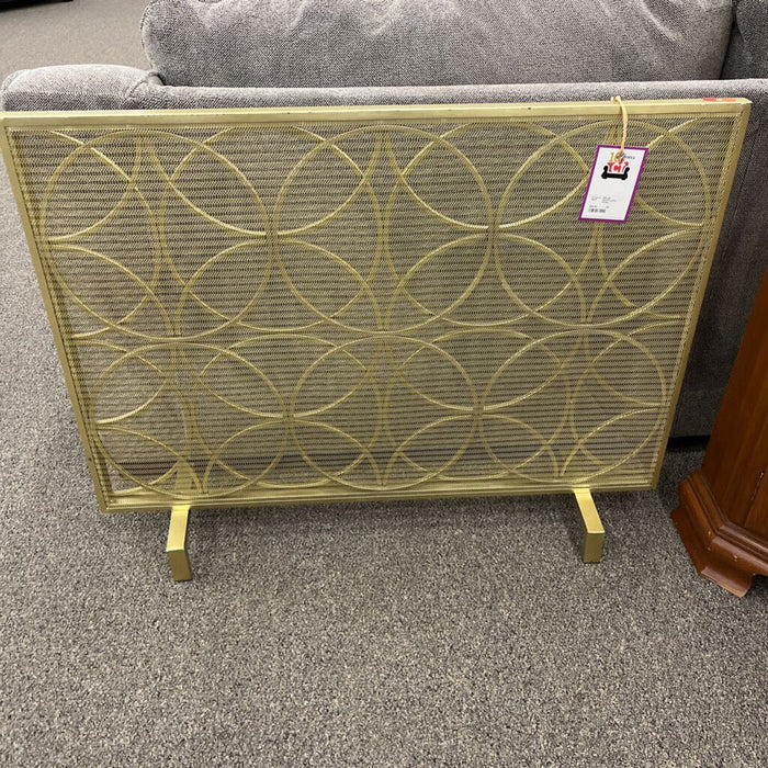 Gold Fireplace Screen