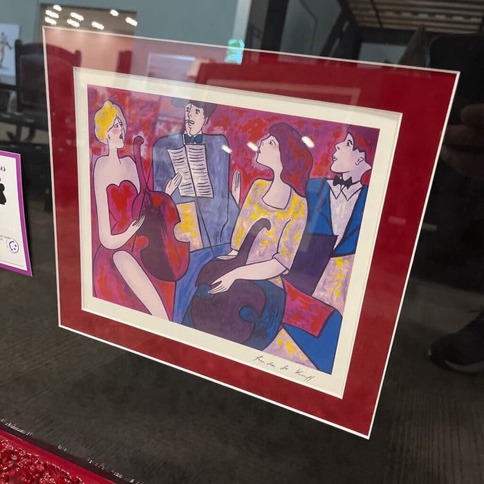 Red Framed Linda LeKinff Art