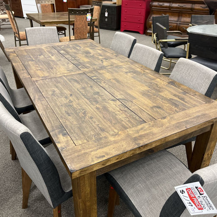 Rustic Table w/ 8 Chairs