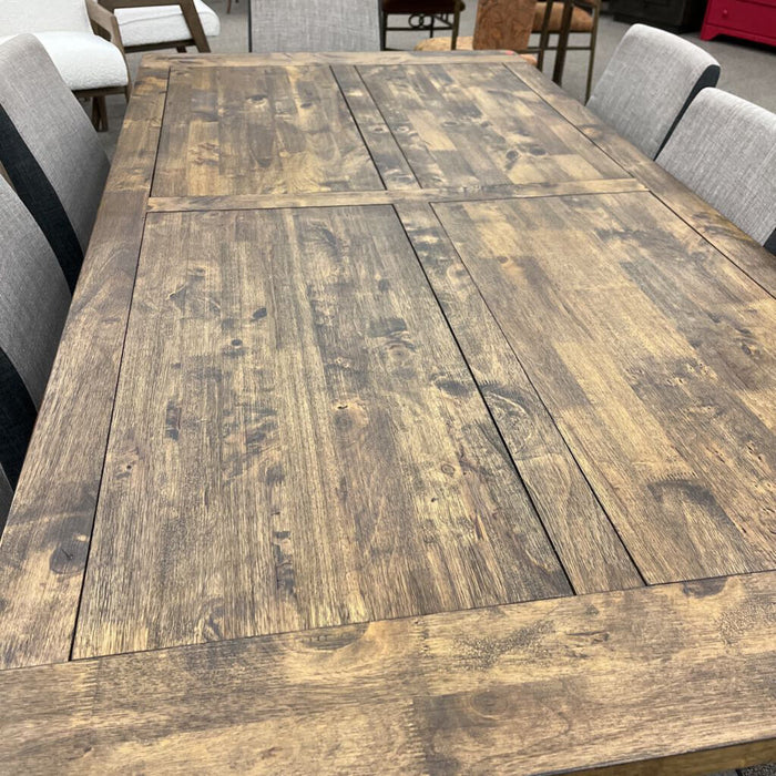 Rustic Table w/ 8 Chairs