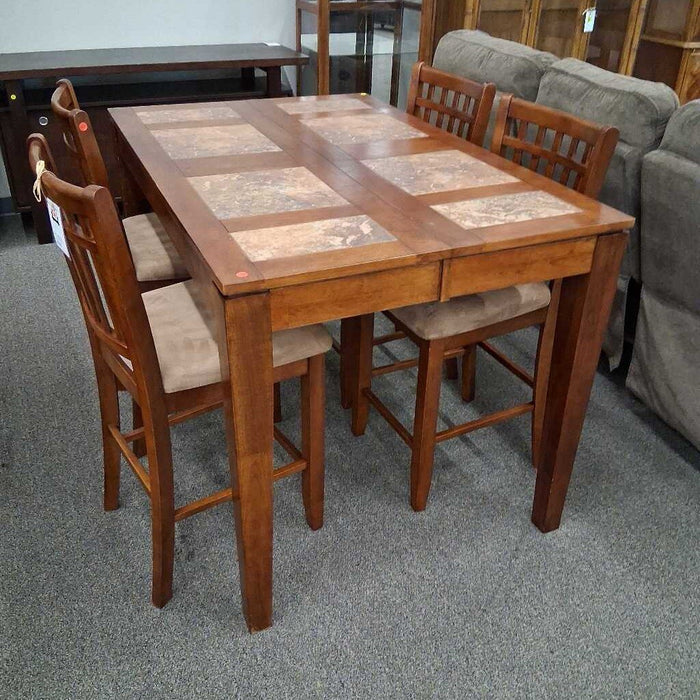 Slate Acc. B.Fly Table w/ 4 Stools