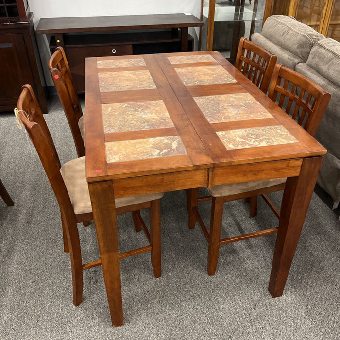 Slate Acc. B.Fly Table w/ 4 Stools