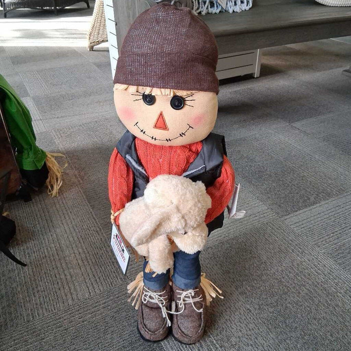 Autumn Peasant Boy w/ Dog