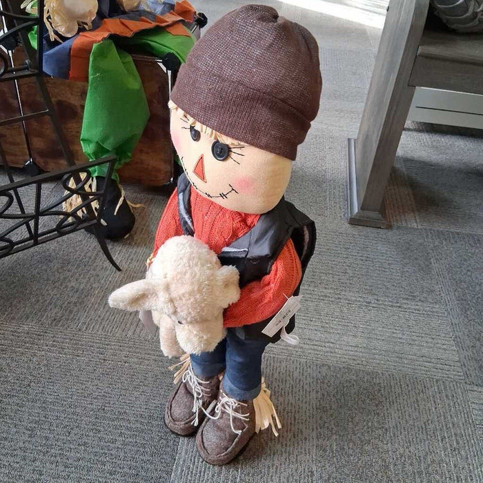 Autumn Peasant Boy w/ Dog